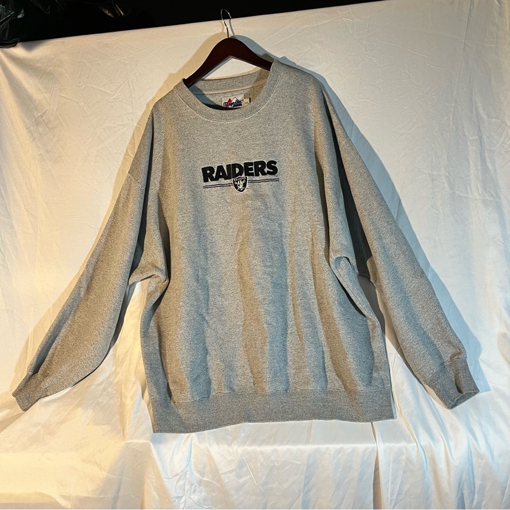 Vintage Majestic Raiders Grey Sweatshirt XXL
